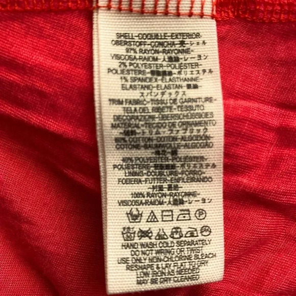 FREE PEOPLE | To the Point Lace Cutout Orange Mini Skater Dress Size L (No Tag) - Picture 7 of 8